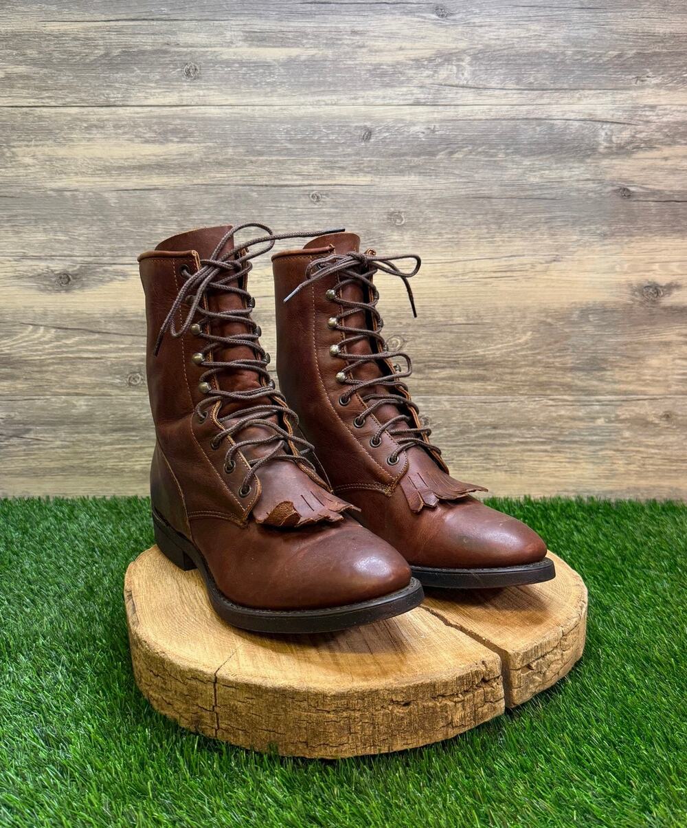 Durango Men - Size 11D - Brown Lace Up Cowboy Boots Style DB735